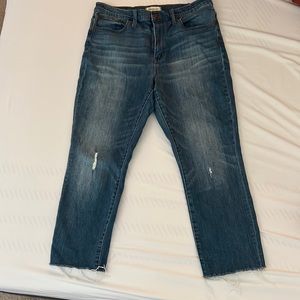Slim boyfriend crop Madewell Jeans size 30